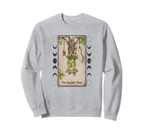 The Hanged Man Frog Tarot Style Graphic, Cool Novelty Frog Sweatshirt