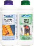 Nikwax Tech Wash and TX. Direct Wash-In Double Pack Transparent, 2 x 1L