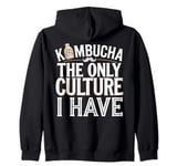 Kombucha Tea Fermentation Probiotic Culture Healthy Kombucha Zip Hoodie