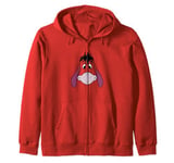 Disney Winnie The Pooh Eeyore Big Face Transparent Zip Hoodie