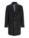 JACK & JONES Jjhays Wool Blend Coat Manteau, Noir, XS Homme