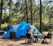 Timber Ridge Camping Tunnel Tent 4-6 Man Large Family Tent With 2 Bedroom 6 Tent