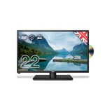 Cello ZRTMF0222 12 Volt 22 inch Full HD LED Tarveller TV | Built-in DVD Player | Made in UK | Freeview TV HD | Satellite Receiver | HDMI | USB 2.0 | Record Live | Small TV for Campervans & Motorhomes