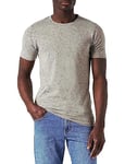 Jack and Jones Men's Basic O-Neck Short Sleeve T-Shirt, Light Grey Melange 100, X-Large