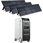Bluetti - Groupe Electrogène solaire 5100Wh/2000W EP500 avec 3 pcs Panneaux Solaires 200W chacun, LiFePO4 Générateur Solaire de stockage d'énergie