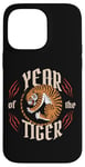 iPhone 14 Pro Max Year of the Tiger Fierce Traditional Vintage Chinese Zodiac Case