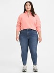 Levi's Plus Levi's&reg; Plus Mile High Super Skinny Jean - Blue, Blue, Size Us 22 = Uk 26, Inside Leg M, Women