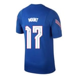 2020-2021 England Training Football Soccer T-Shirt (Blue) (Mason Mount 17)