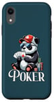 Coque pour iPhone XR Poker Panda Jeu de cartes à jouer Panda