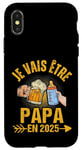 Coque pour iPhone X/XS Futur Papa 2025 Annonce Naissance Cadeau Fête Des Pères