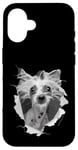 Coque pour iPhone 16 Chien chinois à crête