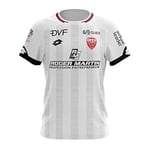 Dijon Football Club Maillot Extérieur Junior DFCO 2019/2020 Football Garçon, Blanc, FR : XXS (Taille Fabricant : XXS)