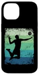 Coque pour iPhone 14 Joueur de volleyball vintage homme femme beach volley ball