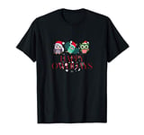 Happy Owlidays Happy Christmas Holidays Owl Hoot Funny Owls T-Shirt