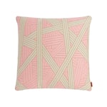 Missoni Home - Nastri Cushion 40 x 40 cm 251 Pink/White - Pynteputer og putetrekk - Rosa