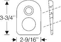 Steele Rubber Products 50-0504-36 Seal, steering column BLACK