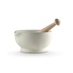 Milton Brook MB947007 Mortar and Pestle, Vitrified Porcelain, White