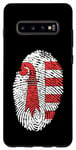 Galaxy S10+ Canton of Jura Flag Fingerprint Switzerland Case