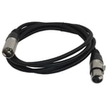 HQRP 6ft XLR / xlr Microphone Cable 3pin M/F for Shure SM7B SM48 SM58 SM86 SM87A