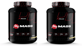 2 boites de MY MASS MyMuscle 3400g Vanilla Toffee Fudge