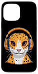 iPhone 13 Pro Max Leopard Gecko with Headphones Music Funny Case