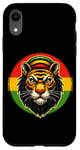 Coque pour iPhone XR Rasta Colors Jah African Heritage Ethiopian Flag Reggae