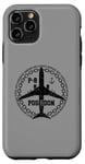 Coque pour iPhone 11 Pro P-8 Poseidon Avion militaire style vintage avant et arrière