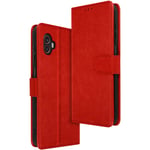 Case for Samsung Galaxy Xcover 6 Pro Wallet Cover Case Video Stand Feature Red