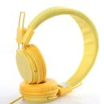 yellow Écouteurs filaires colorés pour enfants, bande de sauna, écouteurs pour enfants, casque pour iPad, tablette, PC, téléphone ""Nipseyteko