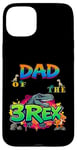 Coque pour iPhone 15 Plus Dinosaure d'anniversaire « Dad of the Three Rex »