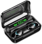 Tec-Digi Wireless Earbuds, Bluetooth 5.0 Headphones TWS True Wireless Earphones for iPhone/Android, 40H Playtime, Touch Control, IPX7 Waterproof with Portable Charging Case