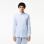 Lacoste Chemise slim fit à carreaux popeline Taille XS/S - 37 Blanc/bleu