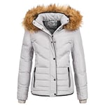 Elara Veste Matelassée d'hiver Femme Chunkyrayan MP19901 Grey 40 (L)