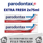 PARODONTAX Stop Bleeding Toothpaste 2x75ml Extra Fresh TOP OFFER UK Stock