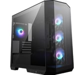 Msi MAG PANO M100R PZ MicroATX Mid-Tower PC Case - Black, Black