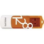 Philips Vivid Édition High Speed clé USB 2.0 128 Go avec Capuchon pivotant pour PC, Ordinateur Portable, Stockage de données informatiques, Vitesse de Lecture jusqu'à 25 Mo/s