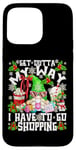 iPhone 15 Pro Max Funny Gnome Christmas Shopping Crew Motif For Xmas Shopping Case