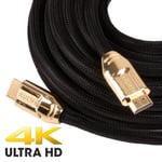 10M EXTRA LONG HIGH SPEED HDMI CABLE 4K/3D UHD Cable 1080p Lead PS4 XBOX PC Sky