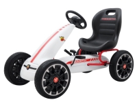 Abarth Pedal GoKart til børn 3-8 år, Hvid