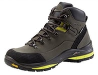 McKinley Homme Trek-Stiefel Manaslu AQX M Chaussures de Randonnée Hautes, Gris (Anthracite/Green Li), 47 EU