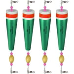 THKFISH Flotteur Peche en Mer Bouchon Peche Flotteurs Pondérés Popping Cork Bouchon de Peche Truite 4 Pièces Vert-40g