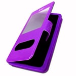 Oukitel U7 Pro Etui Housse Coque Folio Violet De Qualité By Ph26®