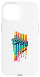 iPhone 15 Dripping Paint Pan Flute Instrument Pan Flautist Flutist Case