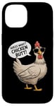 Coque pour iPhone 14 Guess What Chicken Butt Funny Joke Meme pour hommes et femmes