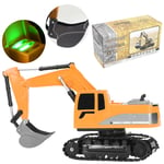 1:24 RC Engineering Van Remote Control Excavator Metal Children Toy Model TDM