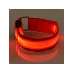 2-PACK Reflex Armband LED / Reflexband Uppladdningsbar Röd