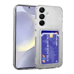 Case for Samsung Galaxy S24+ Plus Shock Absorbing Gel Clear Cover Card Clear