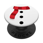 Joli costume de bonhomme de neige blanc pour enfants et tout-petits PopSockets PopGrip Adhésif