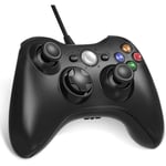 Diswoe Manette filaire pour Xbox 360, USB Wired Gamepad Game Joystick, Manette du Contrôleur de Jeu Filaire avec Double Vibration, I