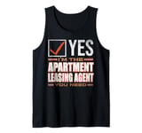 Retro Profession I'm The Apartment Leasing Agent Tank Top